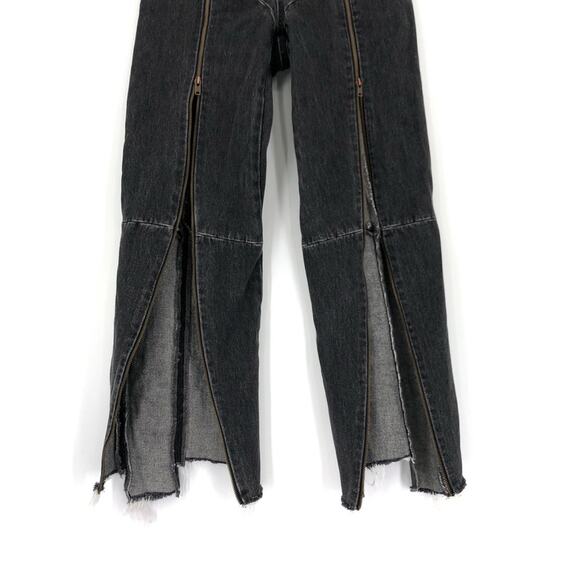 VETEMENTS x LEVI'S 2018 Reworked Zip Jeans Washed Black S - Picture 5 of 14